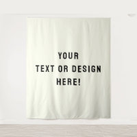 Custom Ivory Tapestry Personalized Wall Decor