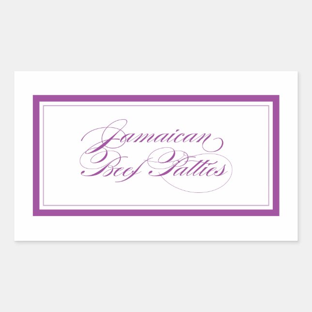 Custom_Jamaican Beef Patties Rectangular Sticker (Front)