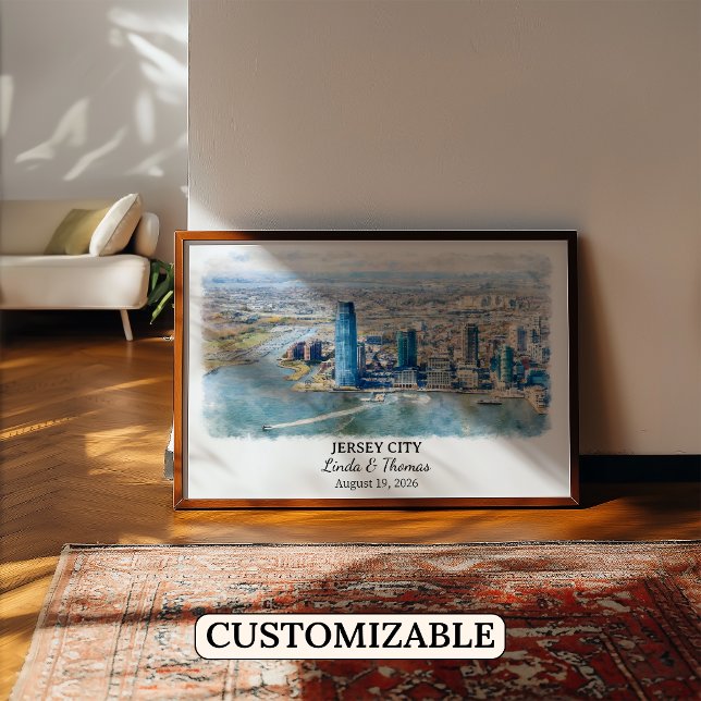 Custom Jersey City Wall Art, New Jersey Poster (Creator Uploaded)