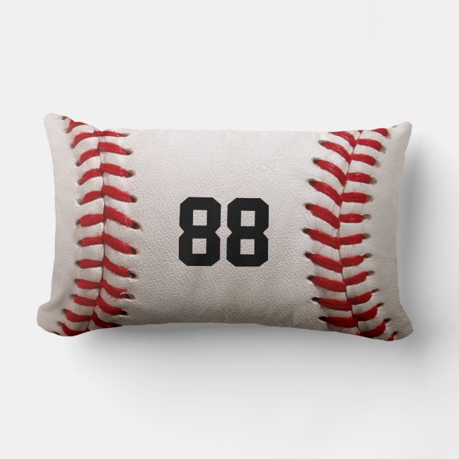 Custom Jersey Number Baseball Player Design Lumbar Cushion (Front)
