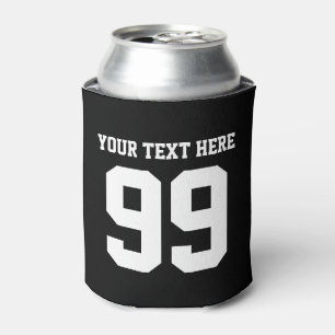 Custom jersey number can coolers   beer holder
