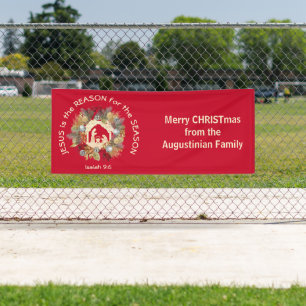 Custom JESUS IS THE REASON Christmas Banner