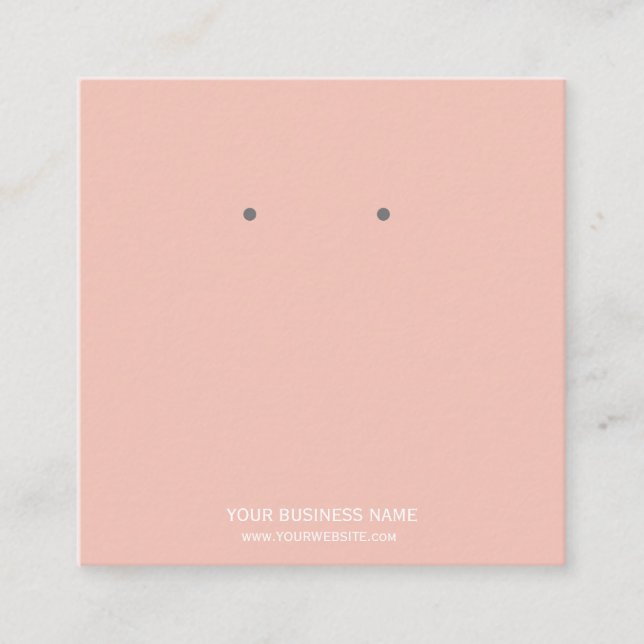 Custom Jewellery Earring Display Cards (Front)