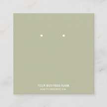 Custom Jewellery Earring Display Cards