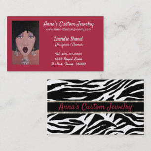 Custom Jewelry/African American Diva  Business Card