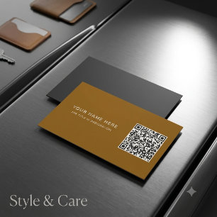 Custom Job Title Magnet Card with QR Code