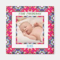 Custom Jolly Festive Christmas Photo Picture Frame