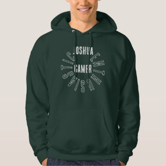Custom "Joshua Enthousiastic Gamer" Birthday Mens Hoodie