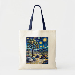 Custom Joshua Tree Van Gogh Starry Night Modern Tote Bag