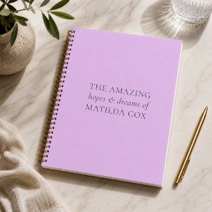 Custom Journal   Hopes & Dreams Notebook Gift