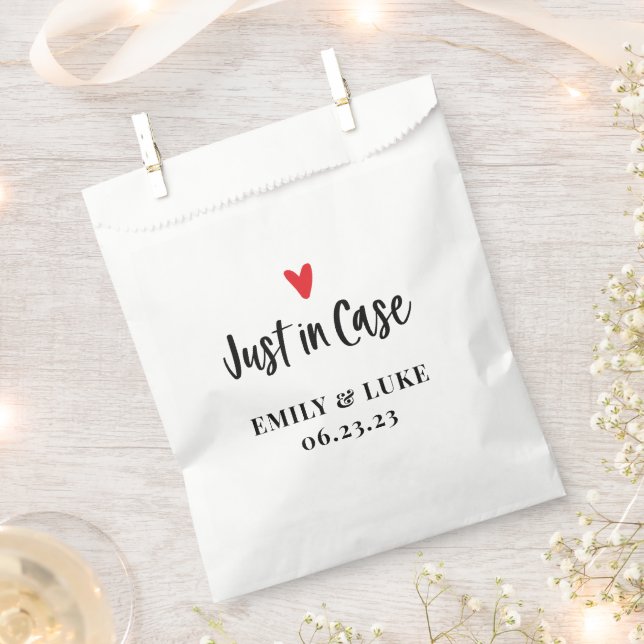 Custom Just in Case Wedding Recovery Kit  Favour Bags (Clipped)