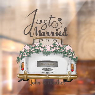 Custom Just Married Wedding