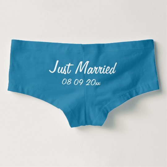 Custom Just Married with a Kiss Panties
