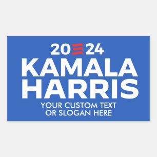 Custom Kamala Harris 2024 Rectangular Sticker