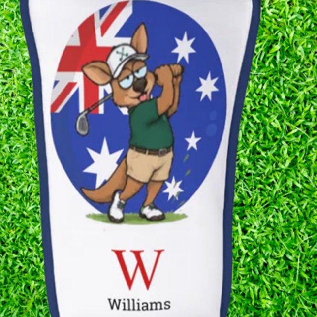  Custom kangaroo Putter   Golf Head Cover (custom kangaroo putter cover from your bag and watching every head on the green turn)