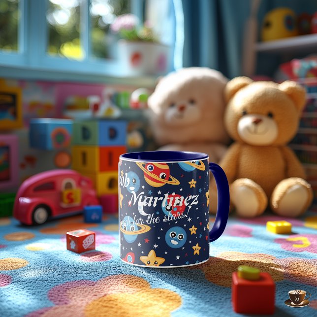 Custom Kawaii Space Adventure Mug for Kids (Creator Uploaded)