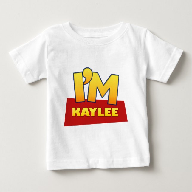 custom KAYLEE comic logo shirt (Front)