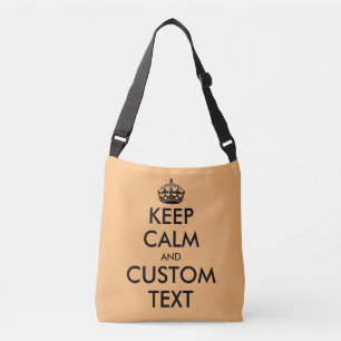 Custom Keep Calm cross-body bag