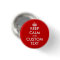 Custom Keep calm large round red pinback buttons