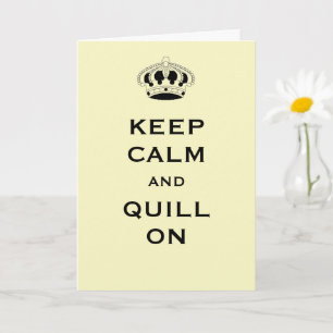  Custom, Keep Calm Light Yellow Greeting Card