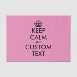 Custom Keep Calm meme gift wrap tissue paper