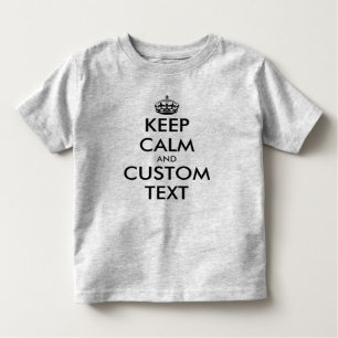 Custom Keep Calm Meme Toddler T shirt