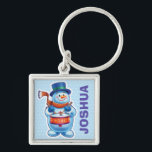 Custom Key Ring Christmas Snowman characters.<br><div class="desc">Custom Key Ring Christmas Snowman characters.
Custom Key Ring Christmas Snowman characters. A variety of snowman characters sledging,  skiing and skating. Look out for the matching set with musician snow characters drumming and fiddling too. Available on other gifts and products.</div>