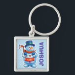 Custom Key Ring Christmas Snowman characters.<br><div class="desc">Custom Key Ring Christmas Snowman characters.
Custom Key Ring Christmas Snowman characters. A variety of snowman characters sledging,  skiing and skating. Look out for the matching set with musician snow characters drumming and fiddling too. Available on other gifts and products.</div>