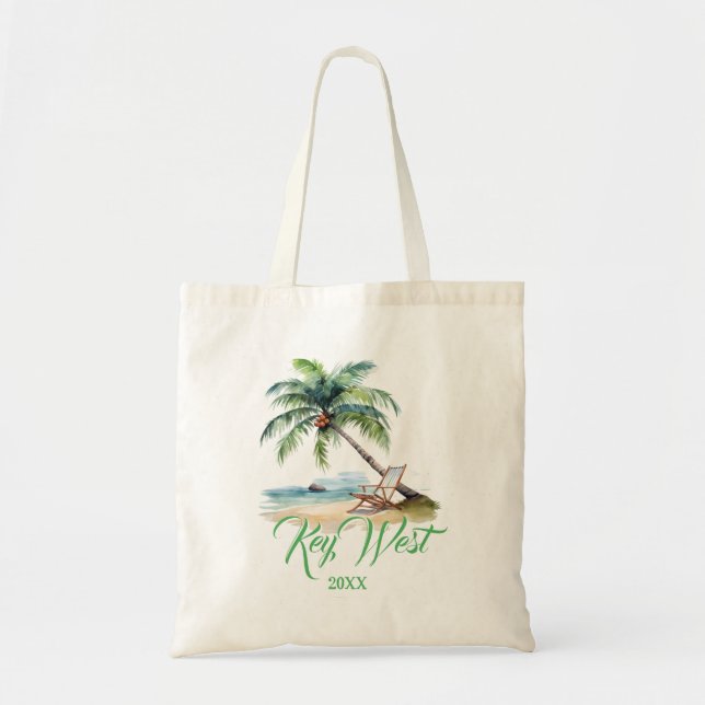 Custom Key West Beach  Tote Bag (Front)