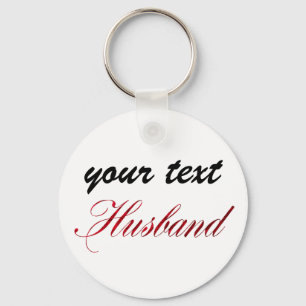 custom keychain - husband