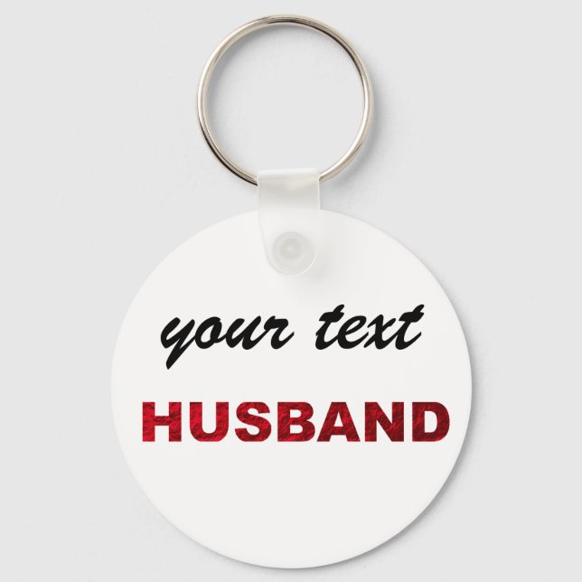 custom  keychain - husband (Front)