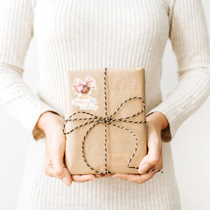 Custom Kid Birthday Sticker Party Favour Girl