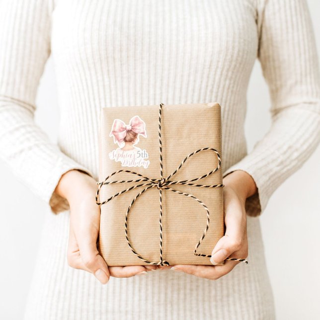 Custom Kid Birthday Sticker Party Favour Girl (Creator Uploaded)