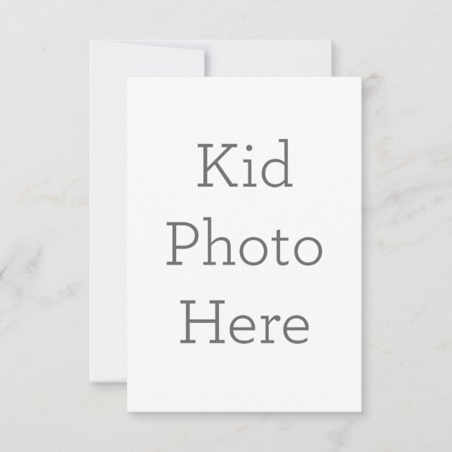 8.9 cm x 12.7 cm Flat Thank You Card (Front)