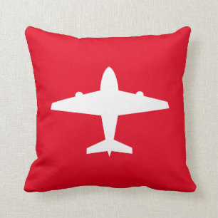 Custom Kids' Aeroplane Throw Pillow