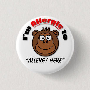 Custom kids allergy badge