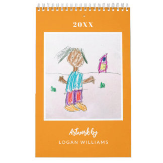 Custom Kids' Art Keepsake Christmas Gift Calendar
