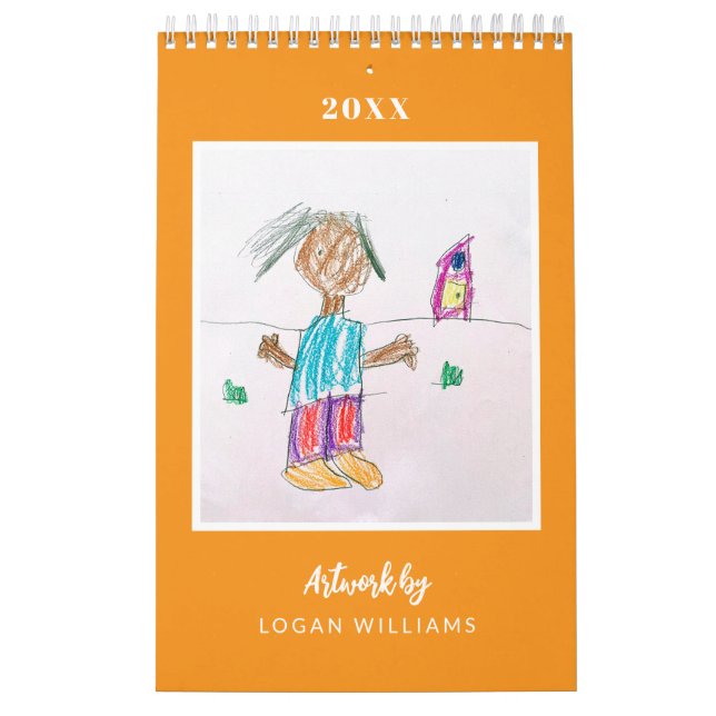 Custom Kids' Art Keepsake Christmas Gift Calendar (Cover)