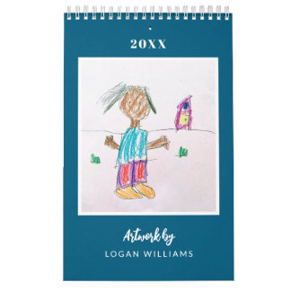 Custom Kids' Art Keepsake Christmas Gift Calendar