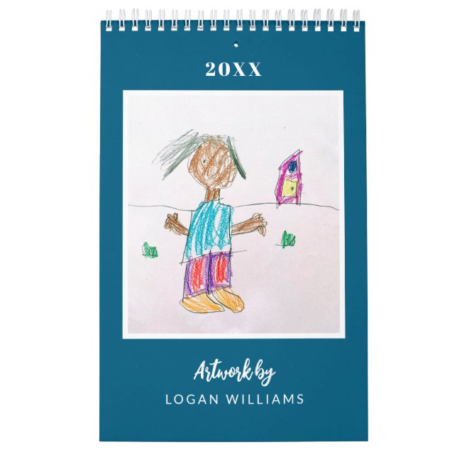 Custom Kids' Art Keepsake Christmas Gift Calendar (Cover)