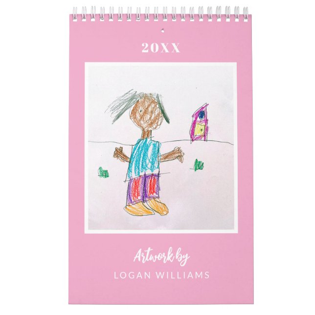 Custom Kids' Art Keepsake Christmas Gift Calendar (Cover)