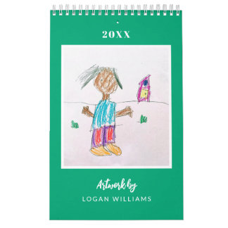 Custom Kids' Art Keepsake Christmas Gift Calendar