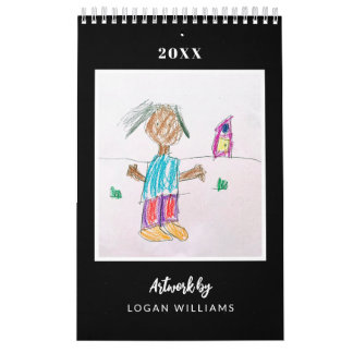 Custom Kids' Art Keepsake Christmas Gift Calendar