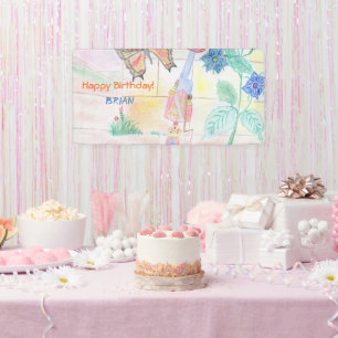 Custom Kids Artwork, Nutcracker toy, butterfly, Banner