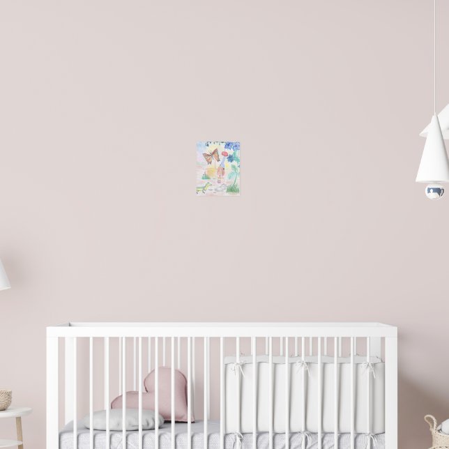 Custom Kids Artwork, Nutcracker toy, butterfly,  Poster (Nursery 2)