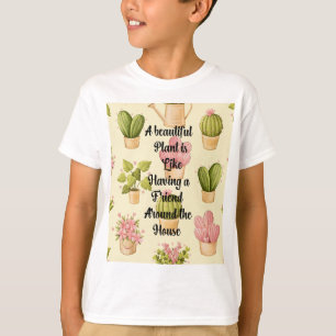 Custom Kids' Basic T-Shirt with "A Beautiful Plant