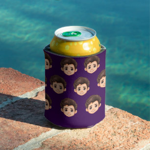 Custom kids Face Funny  Party Personalized  Can Cooler