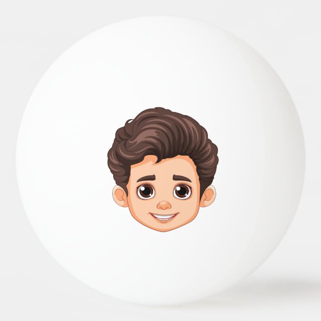 Custom kids Face Funny  Party Personalized  Ping Pong Ball (Front)