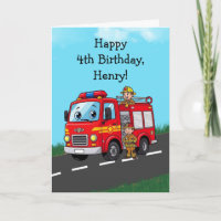 Custom Kid's Fire Truck Birthday Party