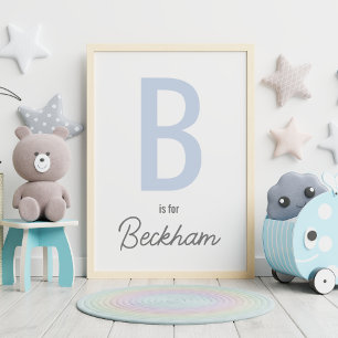 Custom Kids Initial and Name Print